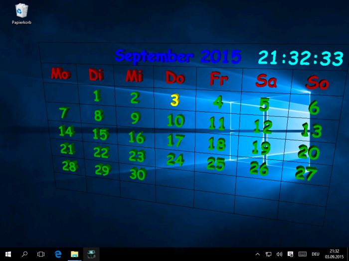 OpenGL Screensaver Preview