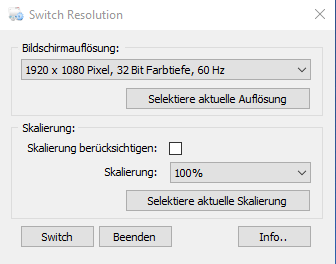 Switch Resolution Preview